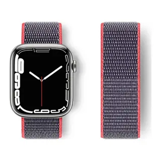 Watch 42mm Hasırlı Cırtcırtlı Kordon - Pembe