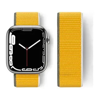 Watch 42mm Hasırlı Cırtcırtlı Kordon - Sarı