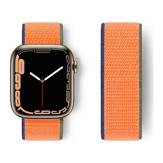 Watch 42mm Hasırlı Cırtcırtlı Kordon - Turuncu