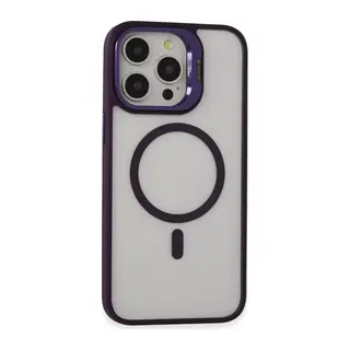 Joko İphone 14 Pro Kılıf Roblox Lens Magsafe Standlı Kapak - Derin Mor