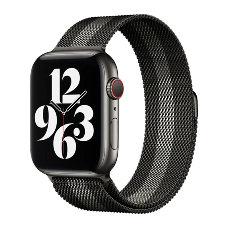 Watch 38mm Metal Mıknatıslı Kordon - Siyah-beyaz