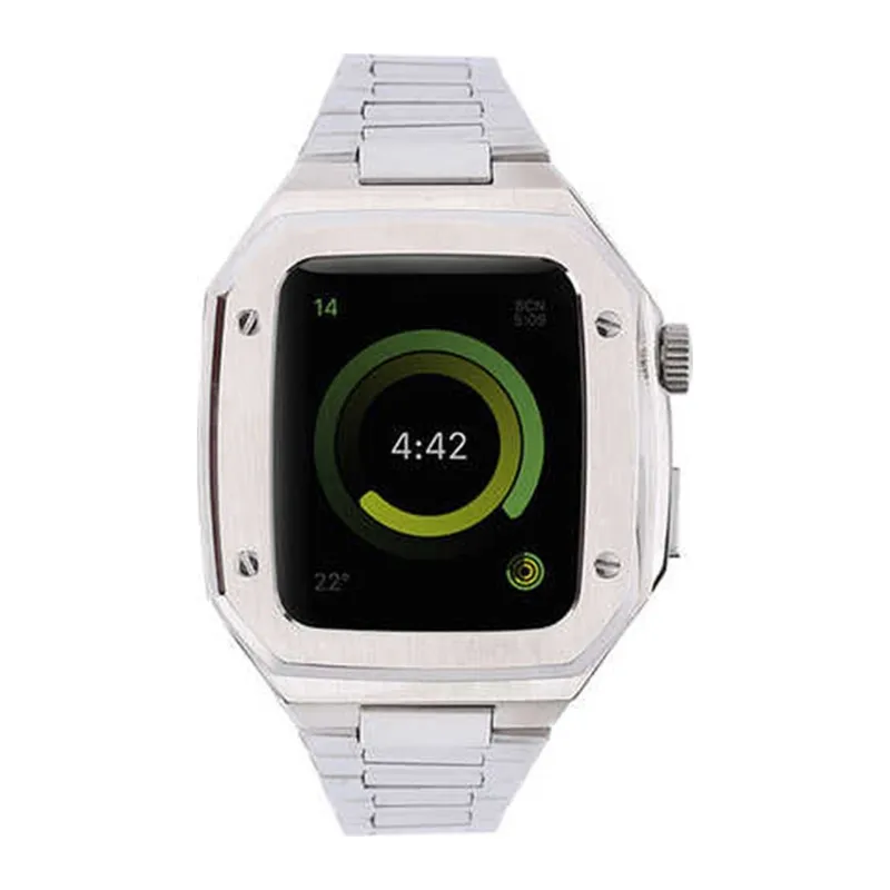 Watch 44mm Metal Petek Kasalı Kordon - Gümüş