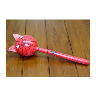 Ahşap Kedili Spiderman Marakas Tekli Polos:24