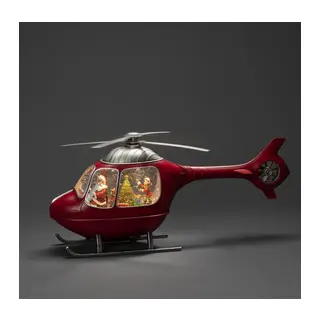 Helikopter Tasarımlı Işıklı Müzikli Kar Küresi Aalk1826