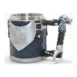 Game Of Thrones King In The North 3d Kabartmalı Çelik Kupa Bardak Alk4367