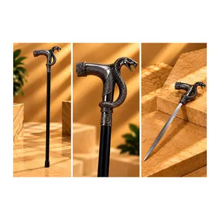 Kopra Büstlü Kılıçlı Baston Alk1061