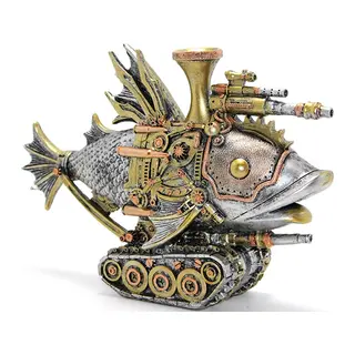 Steampunk Polyester Tasarım Balık Figürü Alk2453