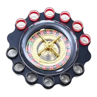 12'li Shot Bardaklı Rulet Oyunu Siyah Alk2547