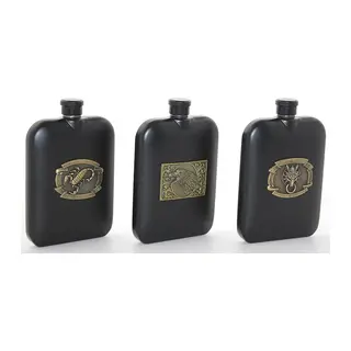 Paslanmaz Çelik Kabartmalı Tekli 6 Oz Matara Alk2666