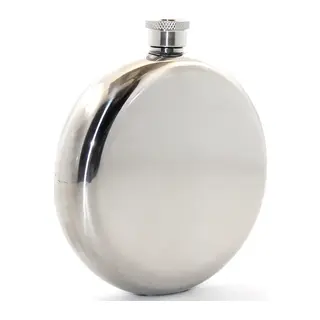 Paslanmaz Çelik Yuvarlak 8 Oz Tekli Matara Alk2677