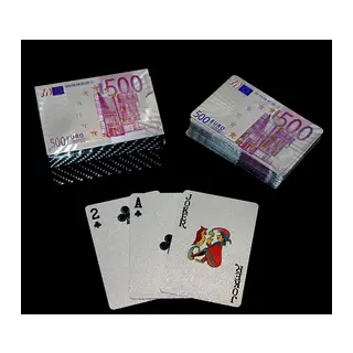 Euro Tasarımlı Gümüş İskambil Oyun Kartı Alk2812