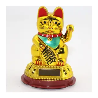 Güneş Enerjili Pati Salayan Şans Kedisi (Maneki Neko) Alk2931