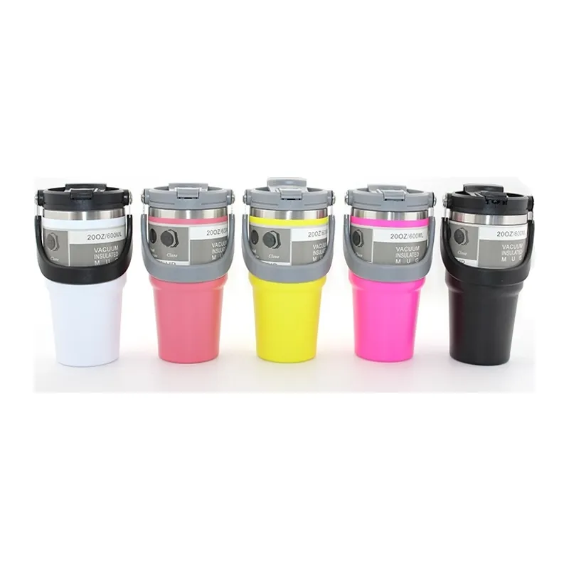 900 Ml Taşıma Kulplu Paslanmaz Çelik Termos Mug - Vakumlu Isı Yalıtımlı Bardak Alk3137