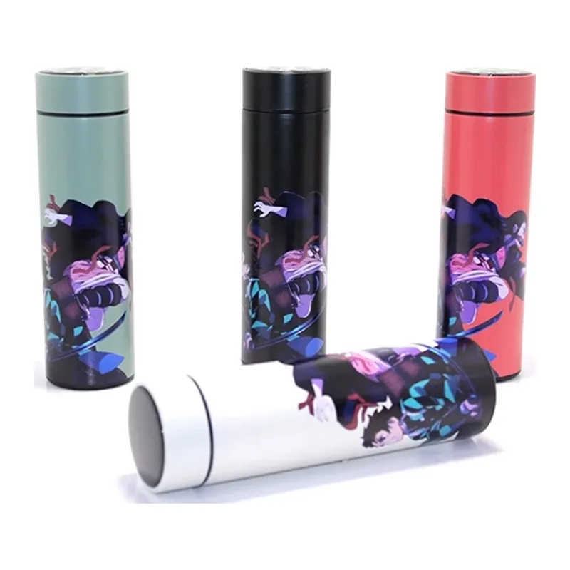 Anime Baskılı Digital Göstergeli Termos 500 Ml Alk381