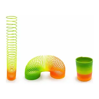 Rainbow Gökkuşağı Stres Yayı - Kutulu Orta Boy Plastik Slinky Oyuncak Alk4005