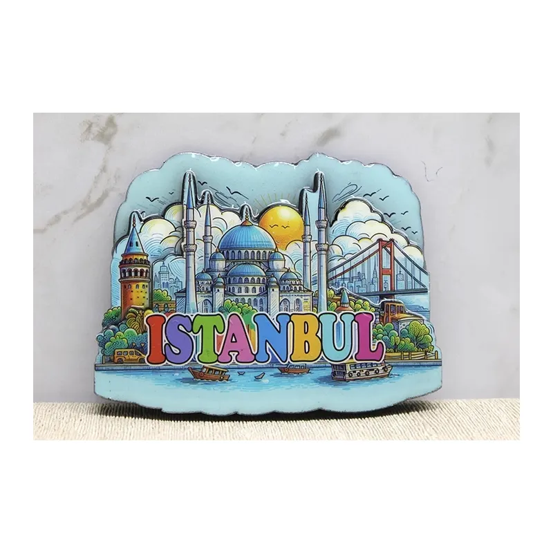 Ahşap İstanbul Temalı Magnet Alk4360