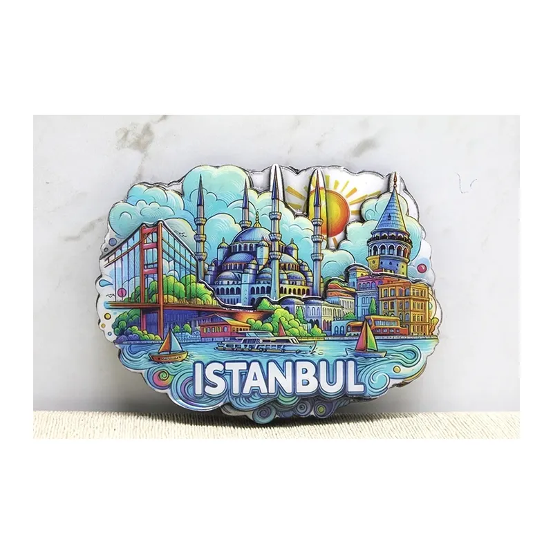 Ahşap İstanbul Temalı Magnet Alk4361