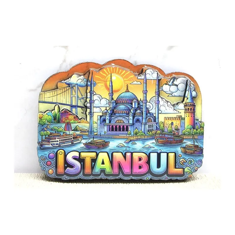 Ahşap İstanbul Temalı Magnet Alk4366