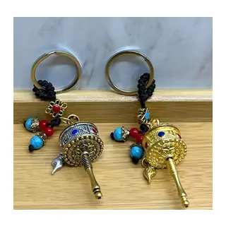 Metal Feng Shui Şans Çarkı Anahtarlık Alk4455