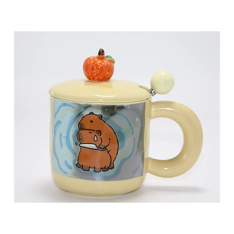 3d Capybara Desenli Porselen Kupa Bardak Alk4501