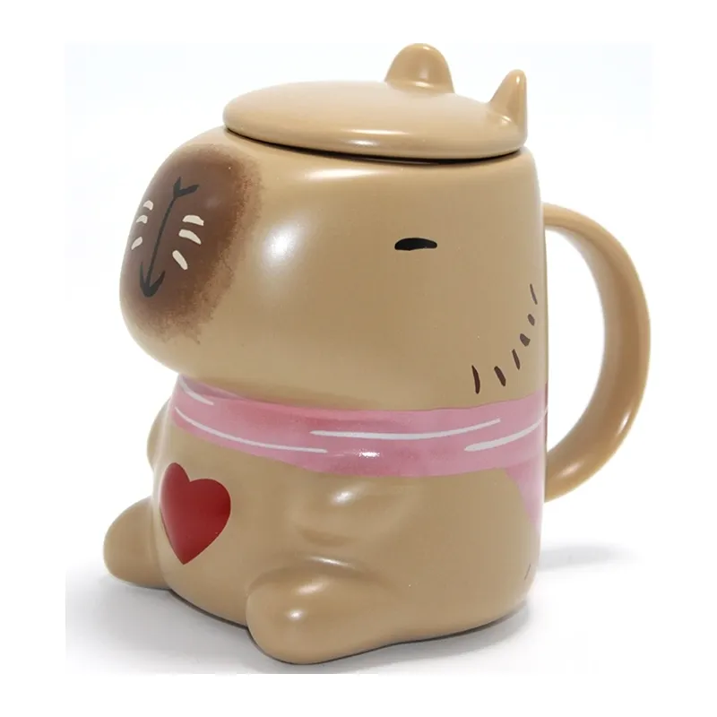 3d Capybara Tasarımı Porselen Kupa Bardak Alk4510