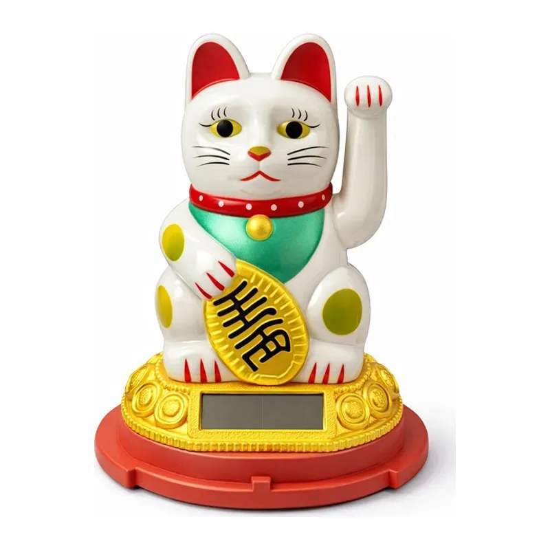 Güneş Enerjili Sallanan Şans Kedisi - Maneki Neko Alk4520