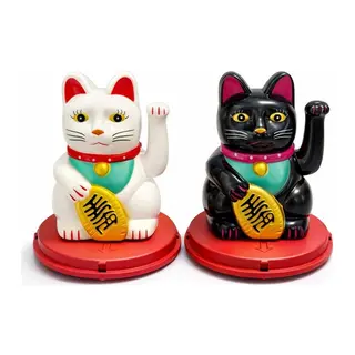 Güneş Enerjili Sallanan Şans Kedisi - Maneki Neko Alk4521