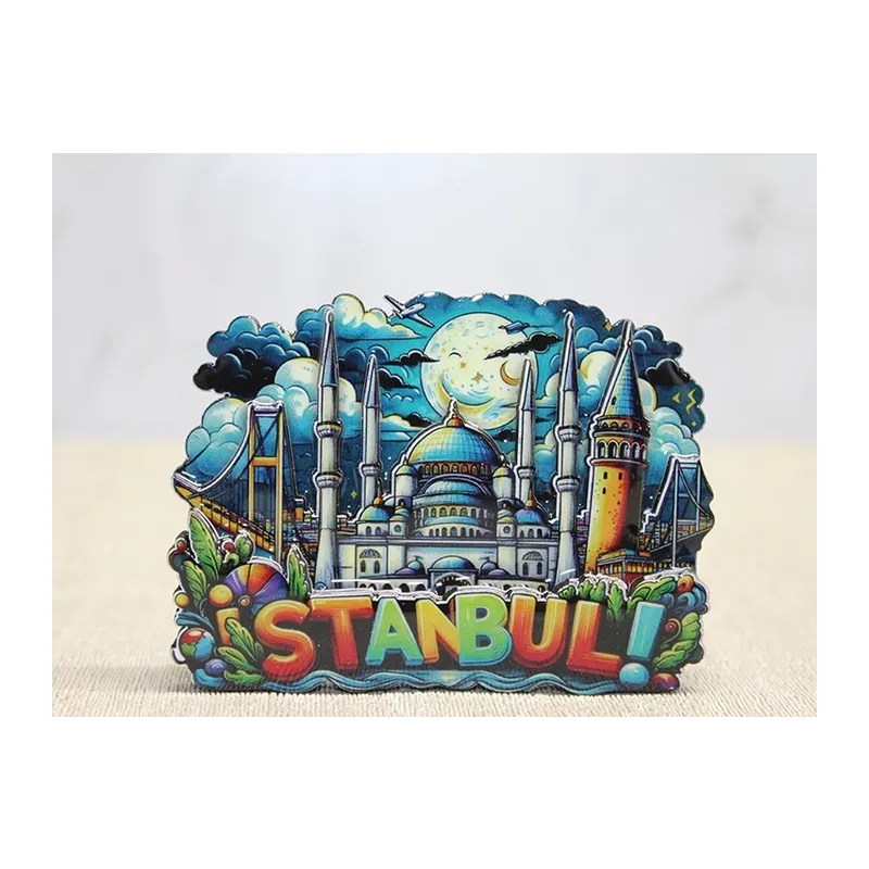 Ahşap İstanbul Temalı Magnet Alk4597