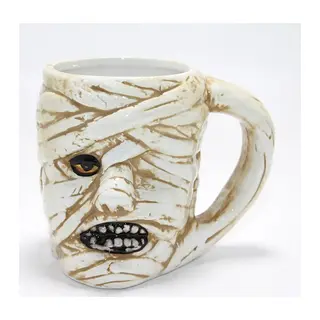 Antik Mısır Mumi (mummy) Figürlü 3d Kabartmalı Kupa Bardak Alk4897