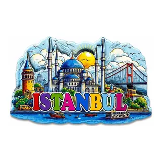İstanbul Temalı Silikon Buzdolapı Süsü Magnet Alk5374
