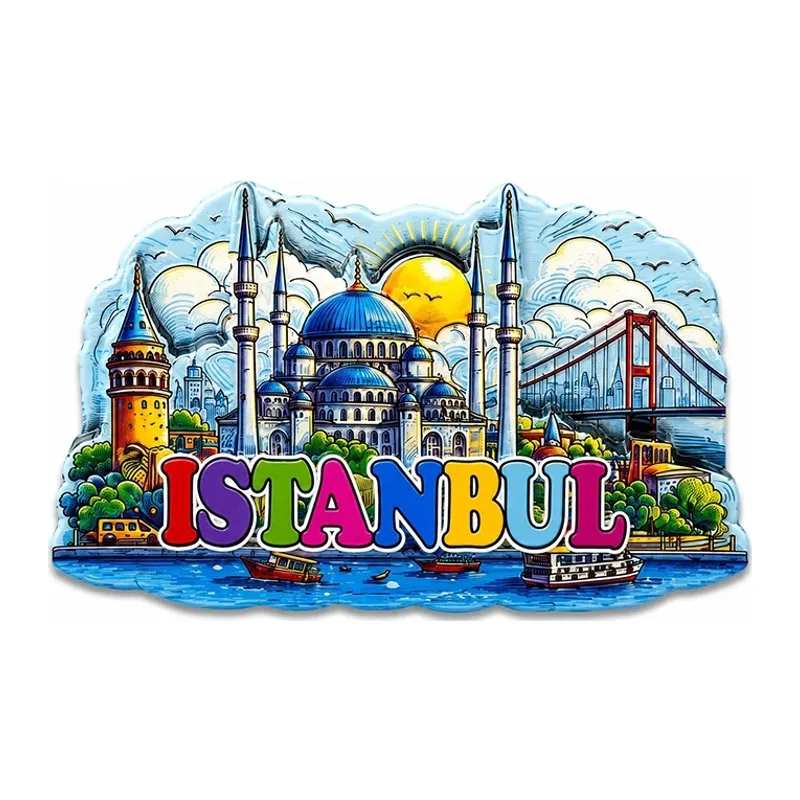 İstanbul Temalı Silikon Buzdolapı Süsü Magnet Alk5374