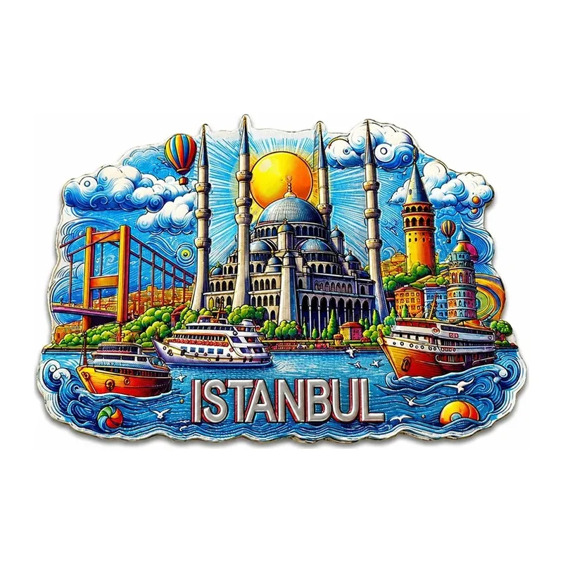 İstanbul Temalı Silikon Buzdolapı Süsü Magnet Alk5375