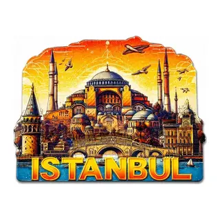 İstanbul Temalı Silikon Buzdolapı Süsü Magnet Alk5378
