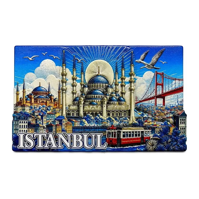 İstanbul Temalı Silikon Buzdolapı Süsü Magnet Alk5379