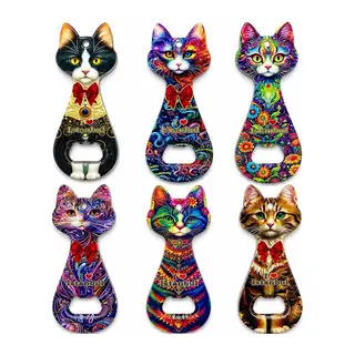 Kedi Tasarımı İstanbul Temalı Buzdolapı Süsü Magnet Alk5408
