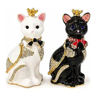 Swaroski Taşlı Kedi Figürü Alk5773