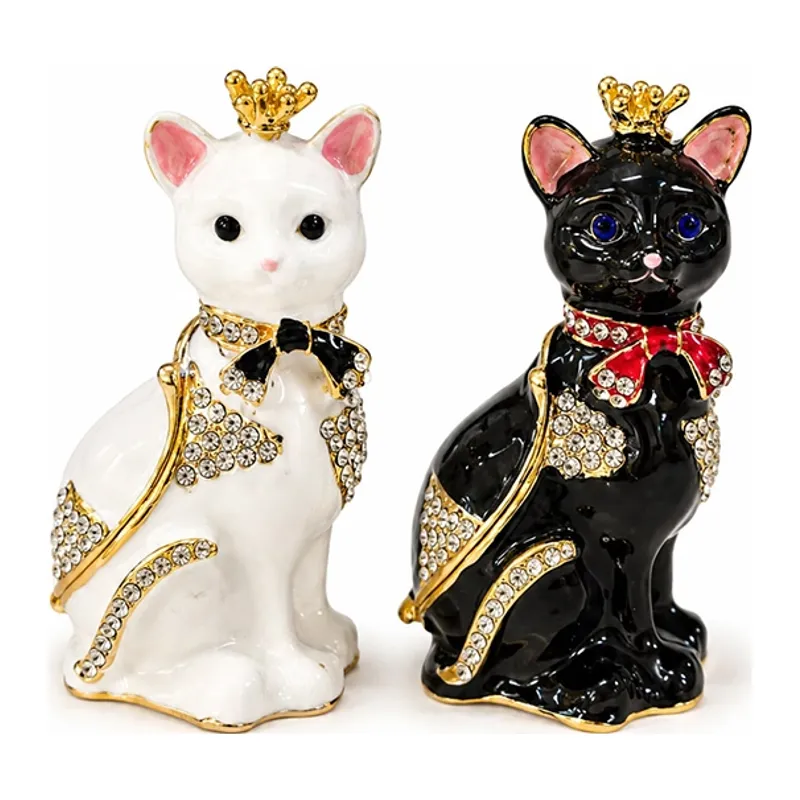 Swaroski Taşlı Kedi Figürü Alk5773
