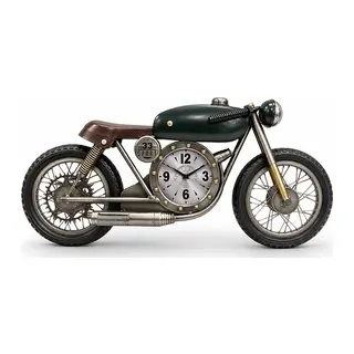 Motosiklet Tasarımlı Metal Duvar Saati Alk5792
