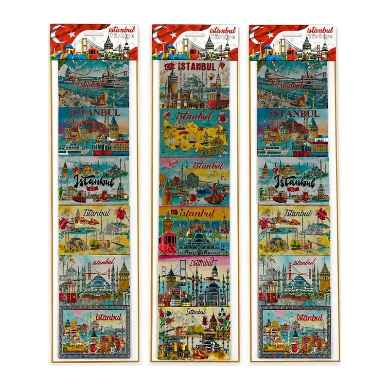 İstanbul Temalı Silikon Buzdolapı Süsü Magnet 6'lı Set Alk5809