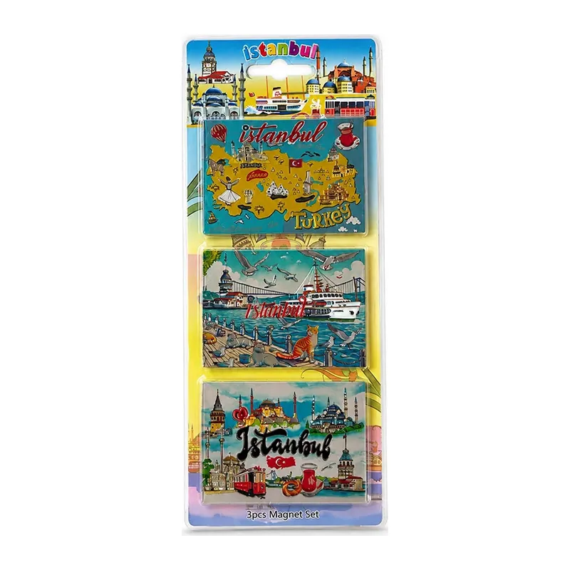Silikon 3'lü İstanbul Temalı Magnet Alk5810