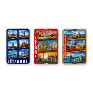 İstanbul Temalı Ahşap Buzdolapı Süsü Magnet Alk5824