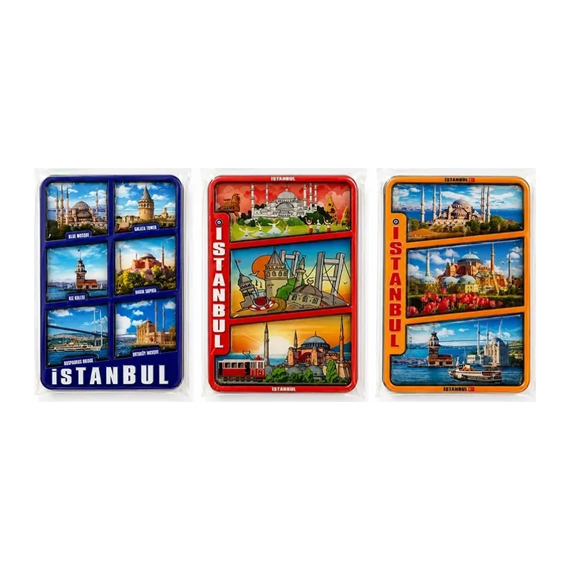İstanbul Temalı Ahşap Buzdolapı Süsü Magnet Alk5824