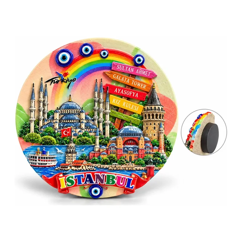 İstanbul Temalı Polyester Magnet Alk5862