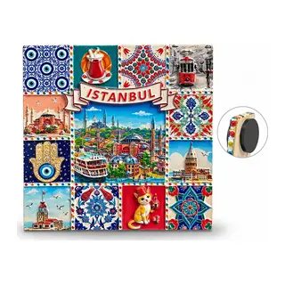 İstanbul Temalı Polyester Magnet Alk5867