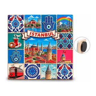 İstanbul Temalı Polyester Magnet Alk5868