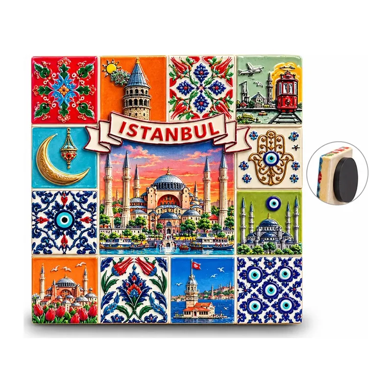 İstanbul Temalı Polyester Magnet Alk5869