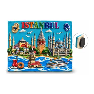İstanbul Temalı Polyester Magnet Alk5874