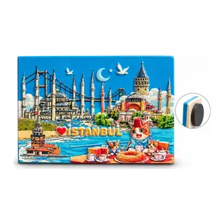 İstanbul Temalı Polyester Magnet Alk5876