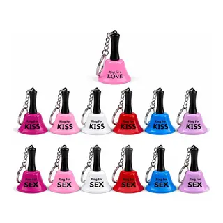 Kiss Love Sex Yazılı Mini Zili Anahtarlık Alk5878