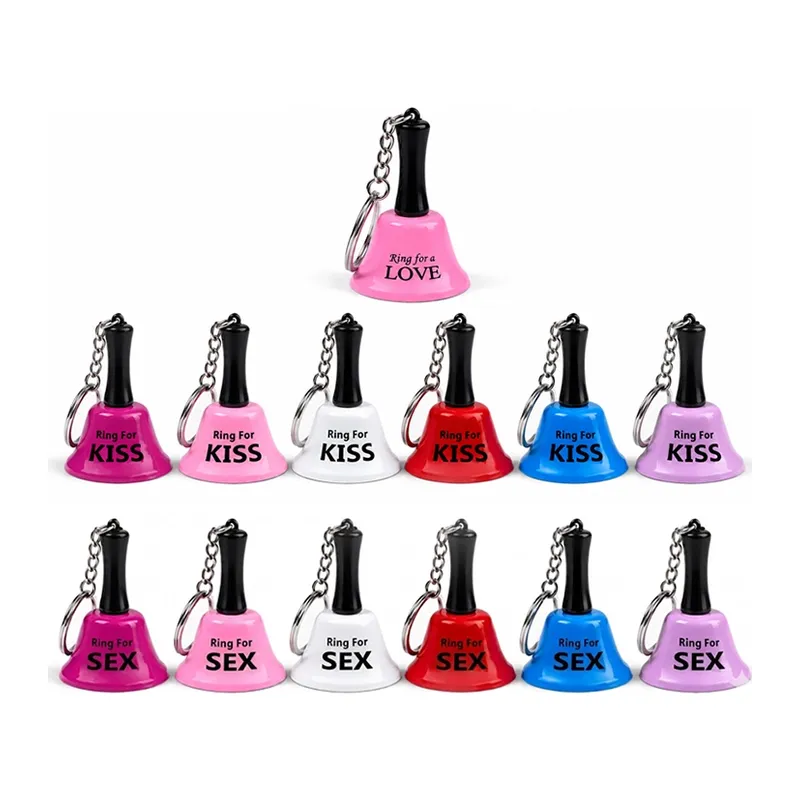 Kiss Love Sex Yazılı Mini Zili Anahtarlık Alk5878